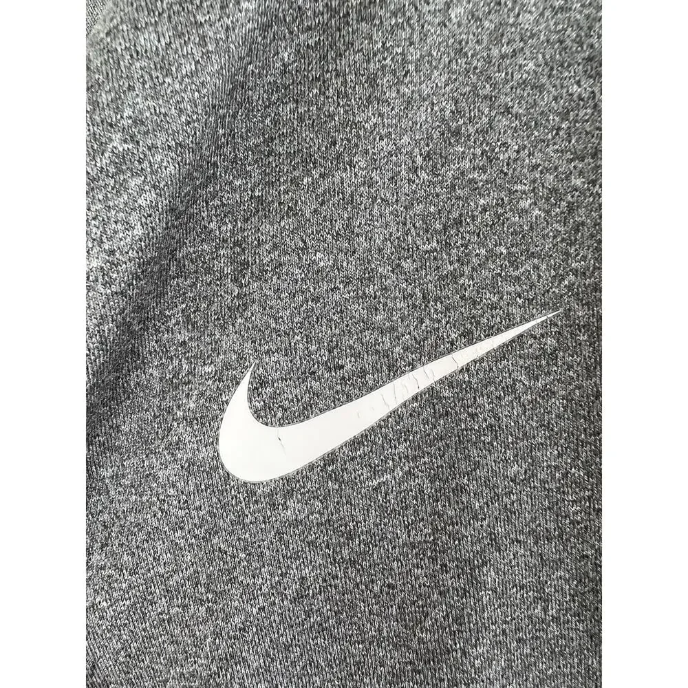 NIKE Pro Dri-Fit Women's Gray Long Sleeve Turtleneck Slim Athletic Top S Small